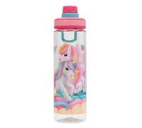 Depesche 13524 Ylvi Colour Cloud XL Unicorn Sports Bottle with Handle and 700 ml Capacity, Multicoloured, One Size