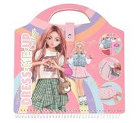 Depesche 13574 TOPModel - Dress Me Up Sticker Book with 20 Pages of Pre-Printed Ballerina Designs for DIY Craft Paper and 5 Sheets of Stickers Included