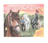 Depesche 13586 Create Your Happy Horses Sticker Book with 24 Background Pages for Creating Your Own Horse Worlds Includes 6 Sticker Sheets