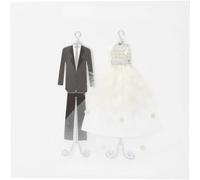 Depesche 13593.49 Folding Card Paper Love Wedding Congratulations Card with Matching Saying and Colourful Designs, without Text Inside, Folding Card with Envelope