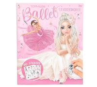 Depesche 13610 TOPModel Stickerworld Ballet Sticker Book with 20 Background Pages for Gluing, Includes 3 Double Pages Clothing and Accessory Stickers