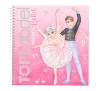 Depesche 13611 TOPModel Ballet Dress Me Up Sticker Book with 24 Pages Pre-Printed Ballerina Motifs for DIY Includes 11 Sticker Sheets