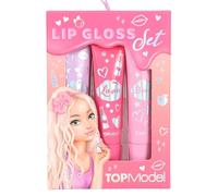Depesche 13711 TOPModel - Lip Gloss Set Beauty and Me Set of 3 Lip Glosses in Pink Tones with Fruity Fragrance