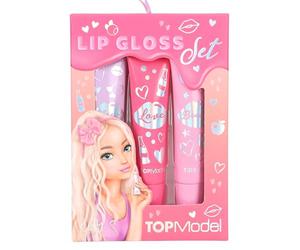 Depesche 13711 TOPModel - Lip Gloss Set Beauty and Me Set of 3 Lip Glosses in Pink Tones with Fruity Fragrance