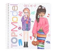 Depesche 13804 TOPModel Dress Me Up Sticker Book with 24 Pages of Pre-Printed Model Motifs to Design Yourself, Includes 11 Sticker Sheets