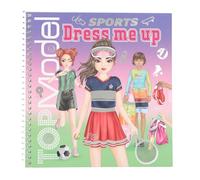 Depesche 13808 TOPModel Dress Me Up Sticker Book Sports with 24 Pages Sporty Model Motifs to Design Yourself Includes 11 Sticker Sheets