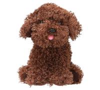 Depesche 13862 TOPModel Fur Ever Friends Cuddly Toy Dog Cody with Curly Fur in Dark Brown, Approx. 16 cm Plush Toy
