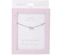 Depesche 13895.35 Silver Plated Lion and Heart Necklace Adjustable Length 42cm + 5cm Gift or Small Thanks