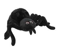 Depesche 13902 Adventure World Cuddly Toy Spider in Black with Glitter Eyes Approx. 20 cm Plush Toy