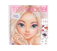 Depesche 13984 TOPModel Face Dress Me Up Sticker Book with 24 Pages Model Portraits for Decorating, Includes 7 Pages Accessory Sticker