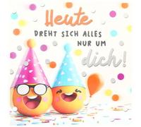 Depesche 14001-036 3D Greeting Card with Music, Funny Birthday Card with Colourful Motif, Matching Saying and Text Inside