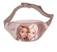 Depesche 14015 TOPModel Dots Cross Bag in Pink with Model Motif and Glitter, Shoulder Bag with Adjustable Shoulder Strap