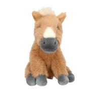 Depesche 14044 Miss Melody Cuddly Toy Horse in Beige with Cream Stain with Soft Fur and Black Eyes Approx. 20 cm Plush Toy