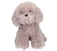 Depesche 14058 TOPModel Fur Ever Friends Cuddly Toy Dog Max with Curly Fur in Grey, Approx. 30 cm Plush Toy
