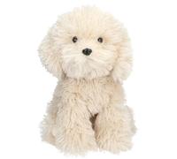 Depesche 14059 TOPModel Fur Ever Friends Cuddly Toy Dog Luna with Curly Fur in Beige, Approx. 30 cm Plush Toy