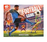 Depesche Action World Create Your Football Game Sticker Book with 400+ Stickers Football Theme Gift for Boys / Football Players