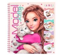 Depesche 14213 TOPModel - Create Your Kitty Colouring Book with 92 Pre-Printed Pages for Painting, Stickers, Puzzles and Filling, Includes 5 Sticker Sheets