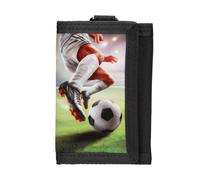 Depesche 14294 Action World Football Wallet in Black with Football Motif, Wallet