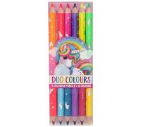 Depesche 6243 Duo Colouring Ylvi & The Minimoomis Design, 6 Pencils with 2
