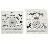 Depesche 6387 Tattoos Metallic Look Horses Dreams Assorted