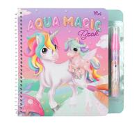 Depesche Colouring Book with Hidden Princess Motifs, 5 Repaintable A4 Pages, Water Pen Incl.