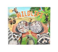 Depesche Create Your Own Wild Life With Flock Sticker Activity Book Depesche Multicolor
