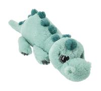 Depesche Dino World Cuddly Toy Dino Lying Down Light Green | Plush dinosaur with soft fur, silver glitter eyes and cute humps, approx. 14349 50cm Plush Toy