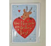 Depesche Folding Cards Love Christmas Greetings Small Folding Cards Love Christmas Greetings Small From the Heart A Merry Festival