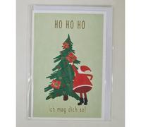 Depesche Folding Cards Love Christmas Greetings Small Folding Cards Love Christmas Greetings Small HoHoHo ich mag Dich so!