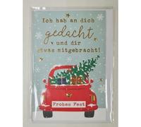 Depesche Folding Cards Love Christmas Greetings Small Folding Cards Love Christmas Greetings Small Ich hab an Dich gedacht und dir etwas mitgebrat
