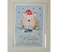 Depesche Folding Cards Love Christmas Greetings Small Folding Cards Love Christmas Greetings Small Merry Christmas Bear