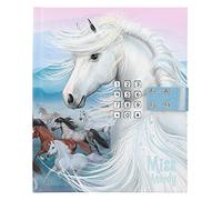 Depesche Miss Melody 12418 Diary with Number Code and Sound, Book with Horse Motifs and 80 Lined, Colourfully Illustrated Pages