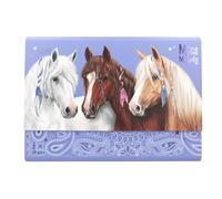 Depesche Miss Melody Bandana 12934 Writing Paper in Purple Expanding Folder with Horse Motif Includes 24 Letter Sheets in 3 Designs and 18 Envelopes