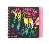 Depesche Miss Melody Mini Magic Scratch Book with Cute Horse Motifs, Colourful Gradient, for Kid