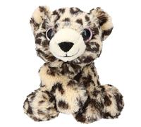 Depesche Snukis Plush Leopard 25 cm Beige Brown Plush Leopard with Large Glitter Eyes