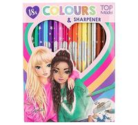 Depesche TOPModel 12215 Colouring Pencils Set of 18 with Sharpener for Painting and School
