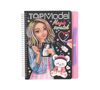 Depesche TOPModel 13266 Magic Scratch Book with Cool Model Motifs for Scratching, with Beautiful Colour Gradient, Approx. 20 x 19.5 x 2 cm