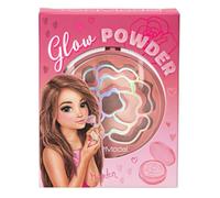 Depesche TOPModel 13487 Beauty and Me Glow Powder in Round Folding Box Slightly Shiny in Pink and Brown Shades Includes Mirror and Sponge