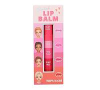 Depesche TOPModel 13492 Lip Care Pen Beauty and Me Set of 4 Colours in Red and Pink Tones with Cotton Candy Fragrance