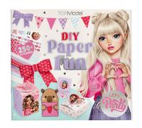 Depesche TOPModel 13730 DIY Paper Fun Creative Book Set with 32 Colourful Pages for Crafting and Designing Letters, Postcards and Much More Includes 2 Sticker Sheets