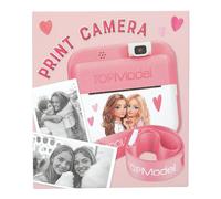 TOPModel Digital Print Camera Pink with Integrated Photo Printer Gift for Girls