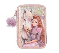 Depesche TOPModel 3-Compartment Pencil Case, Multicoloured, 0, TOPModel Viva Violet