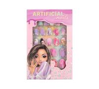 Depesche TOPModel Beauty and Me 12686 Self-Adhesive False Nails in Many Designs and Patterns, 24 Artificial Pointed Fingernails in Various Sizes
