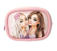 Depesche TOPModel Beauty and Me 13537 Cosmetic Bag in Pink with Model Motif Soft Neoprene Fabric