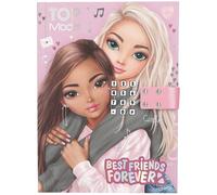 Depesche Diary TopModel 413723 My BFF – Number Code & Sound, 80 Lined Colourful Pages, Pink