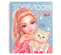 Depesche TOPModel Cutie Star 12434 Colouring Book Set with 40 Pages for Designing Fashion Outfits and a Sticker Sheet