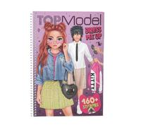 Depesche Topmodel Dress Me Up Rebel Kitty Sticker Book Depesche Multicolor