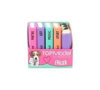 DEPESCHE TOPModel Eraser Set Mini School Books Mini Pens Set of 7