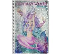 Fantasy Model Mermaid Colouring Book Glitter Cover 80 Pages from Depesche 6+ yrs