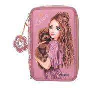 Depesche TOPModel Floral 3-Compartment Pencil Case with Pens